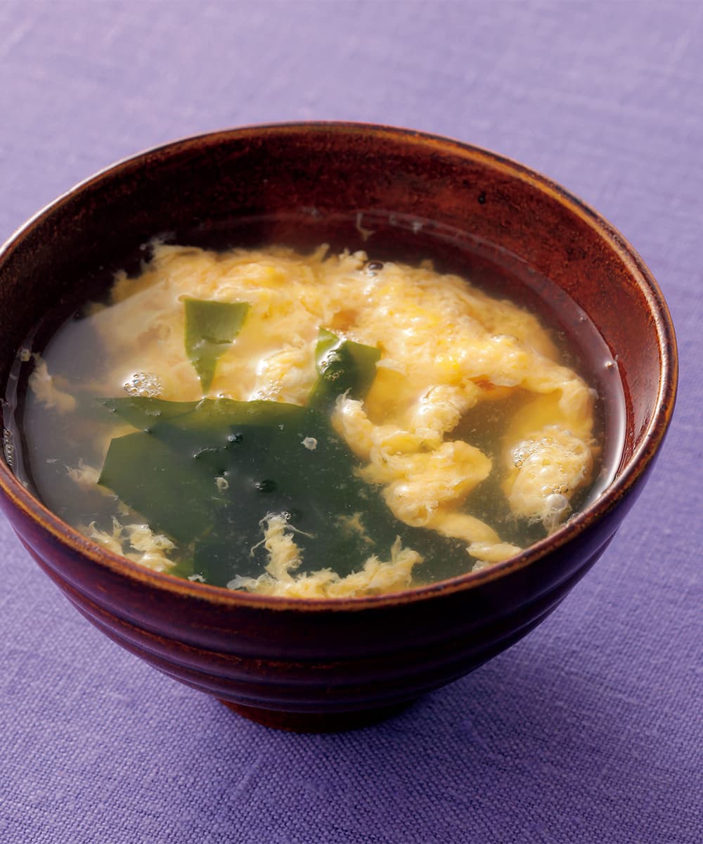 わかめ入りかきたま汁