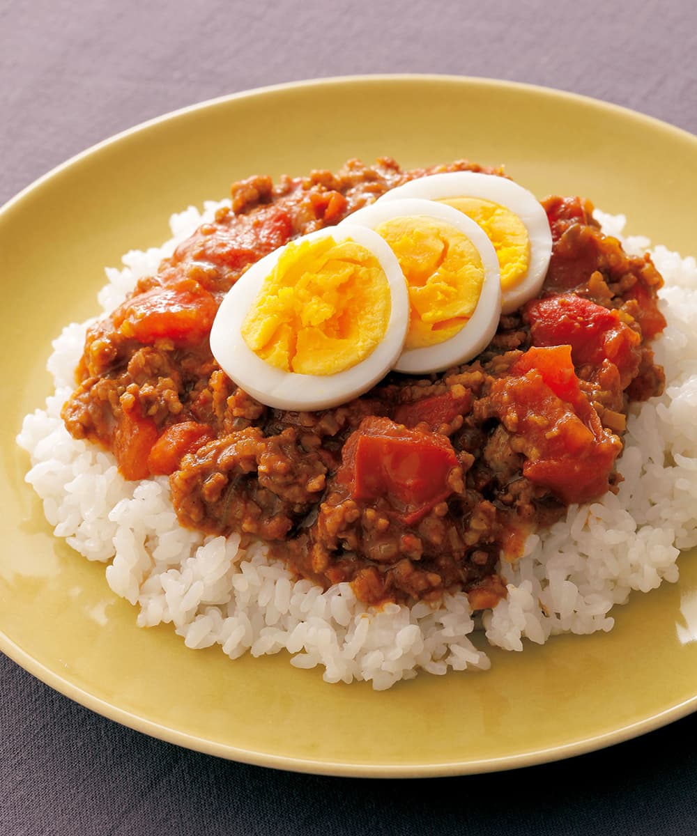トマトたっぷりキーマカレー