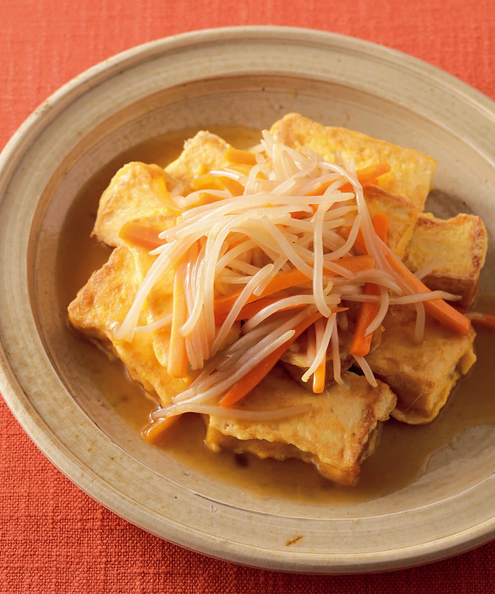厚揚げのソテー 野菜あんかけ