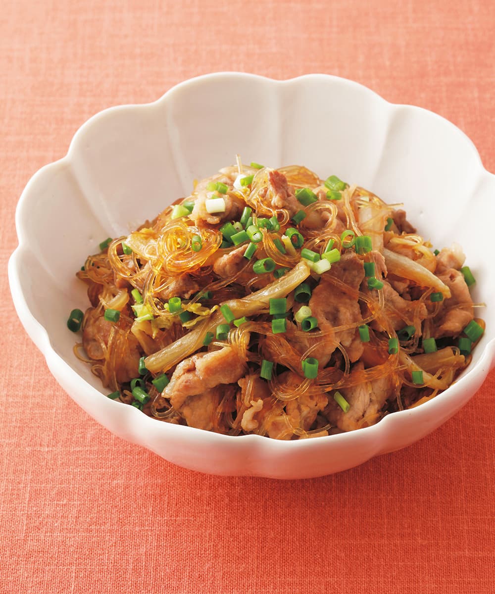 豚肉と春雨の甘辛煮