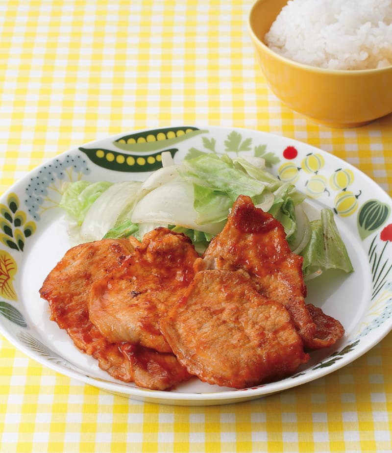 豚ロースのケチャップ照り焼き