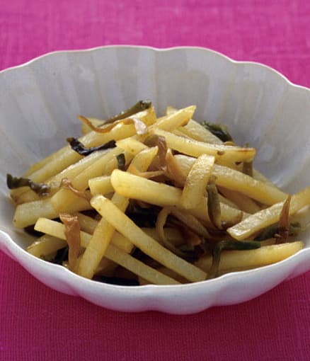 シャキシャキポテトのザーサイ炒め