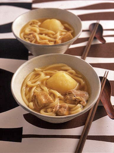 鶏肉とじゃがいものうどん