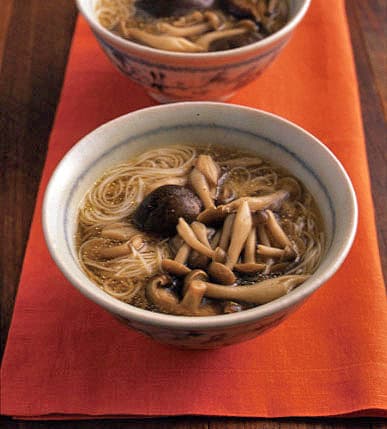 きのこの酸辣湯そうめん