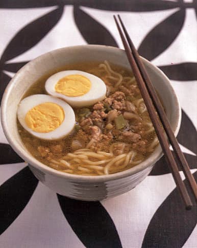 ひき肉とザーサイの塩ラーメン