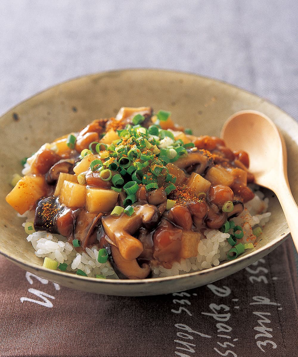 きのこのあんかけご飯