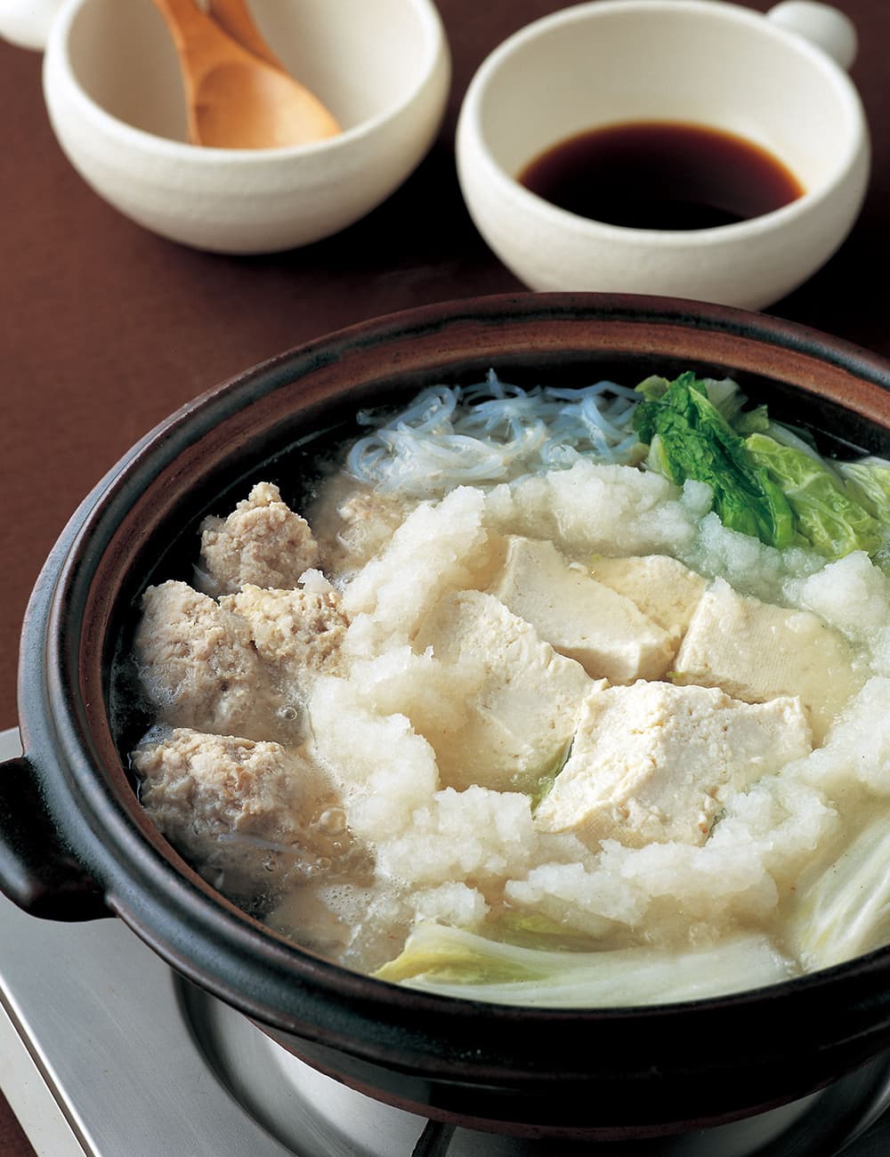 ふわふわだんごの豆腐鍋