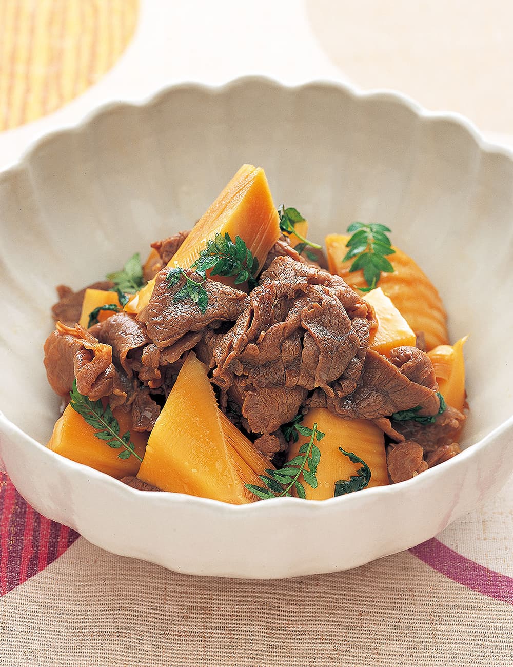 たけのこと牛肉の甘辛煮