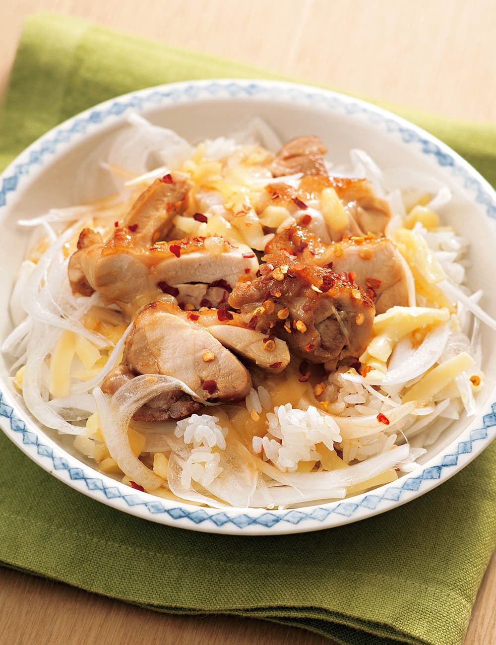 玉鶏照り焼きチーズ丼