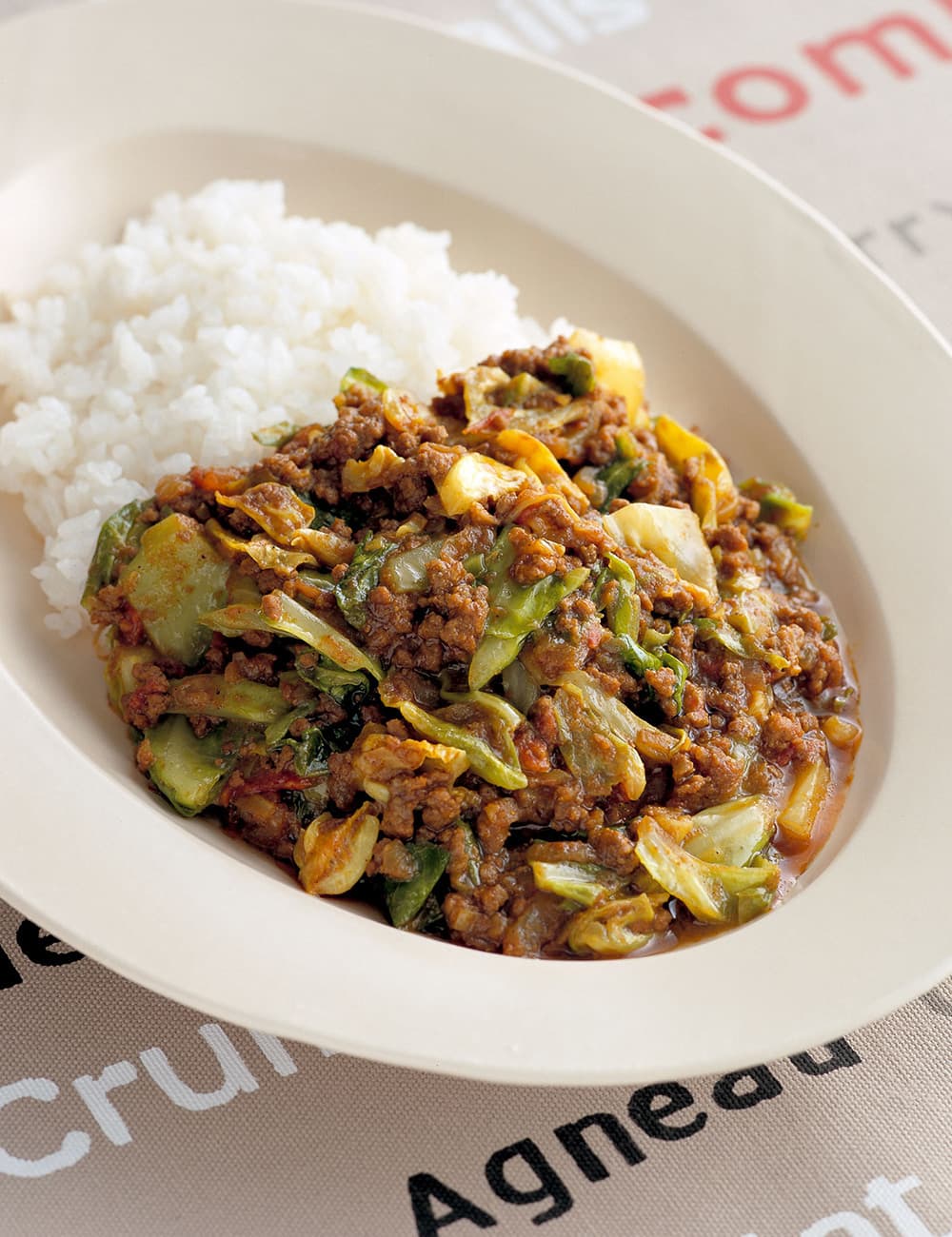 キャベツのドライカレー