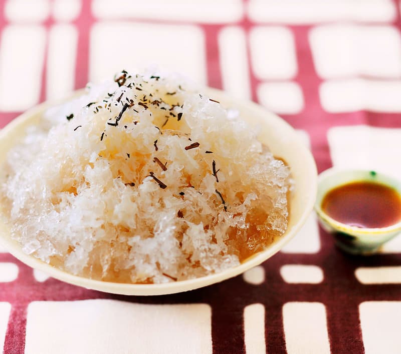 ほうじ茶ミルクかき氷
