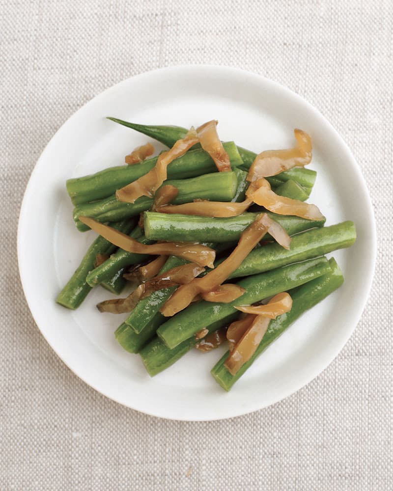 「ゆで置き野菜」のザー菜ごま油あえ