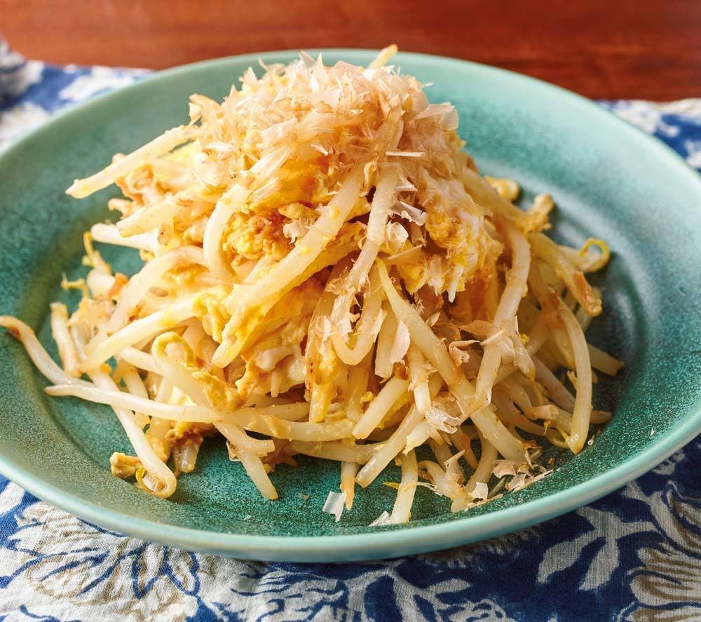 おかかどっさり！もやしと卵のチャンプルー炒め