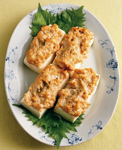 豆腐と鶏ひきのトースター田楽