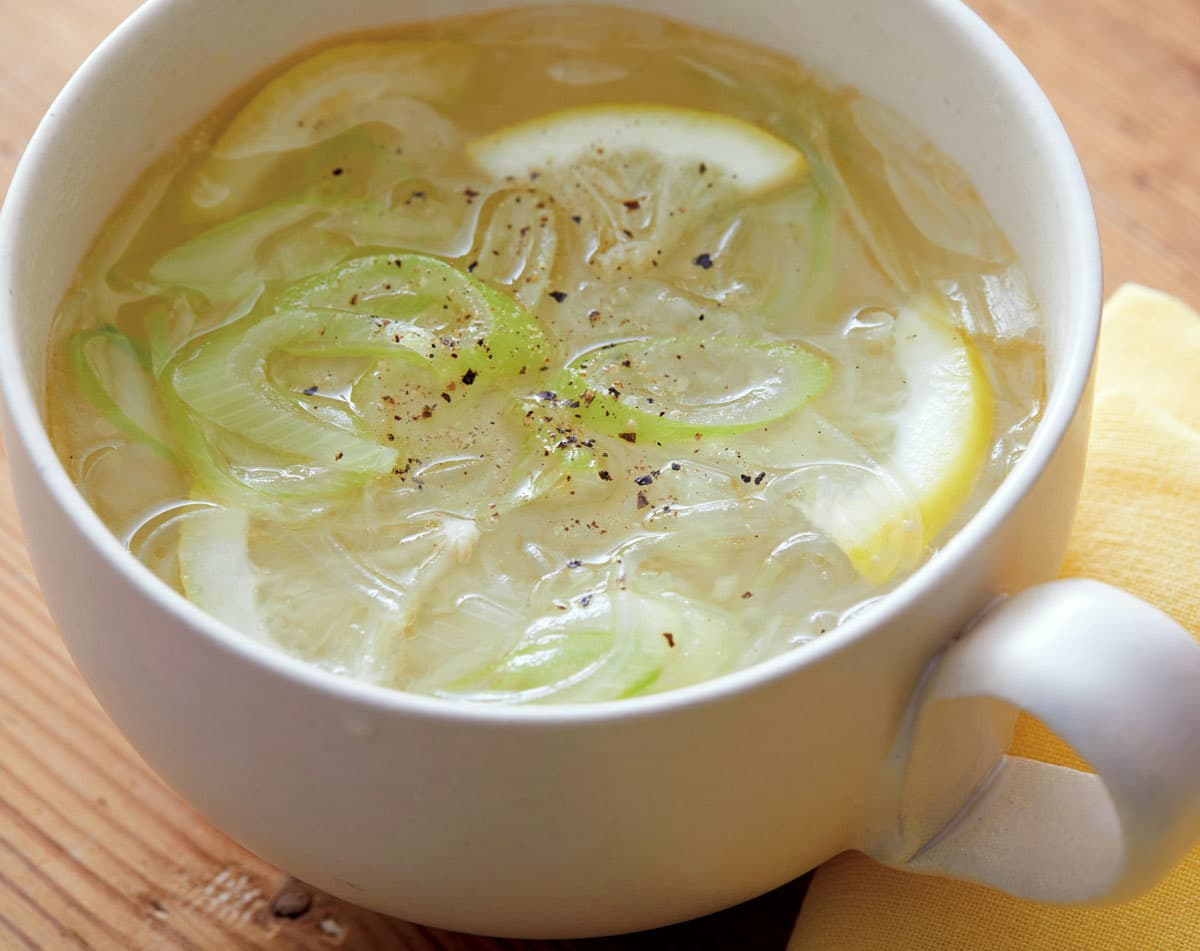 ねぎ塩レモンの春雨スープ