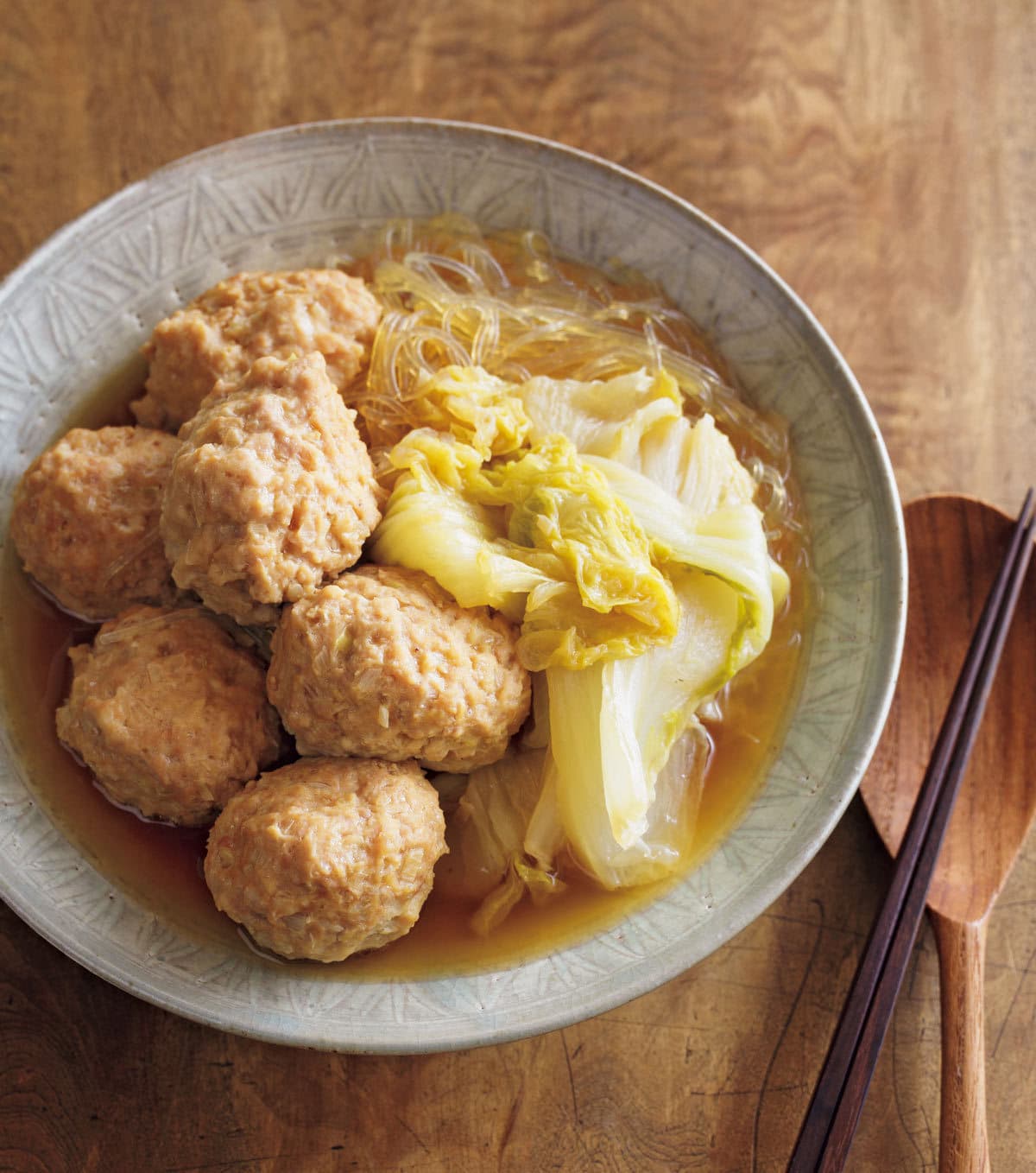 肉だんごと白菜の煮もの
