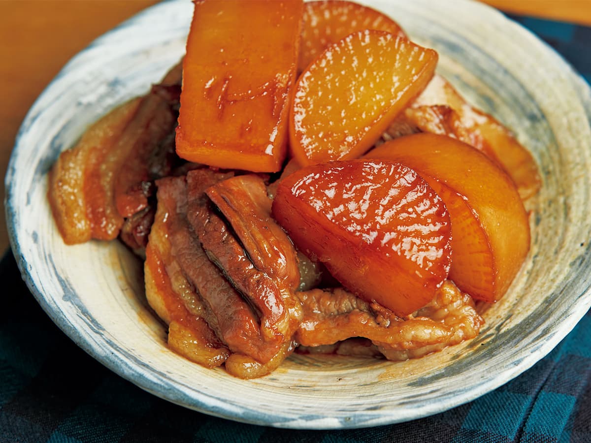 大根と豚バラのべっこう煮