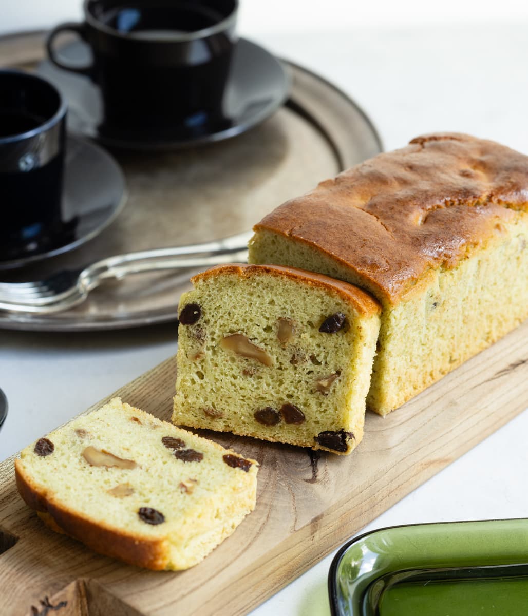 生のお米で作る ズッキーニのメープルパウンドケーキ