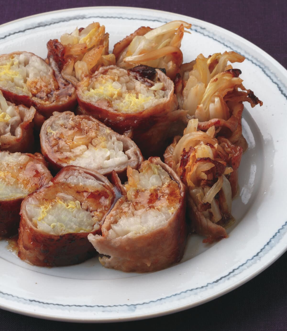 白菜の肉巻き照り焼き