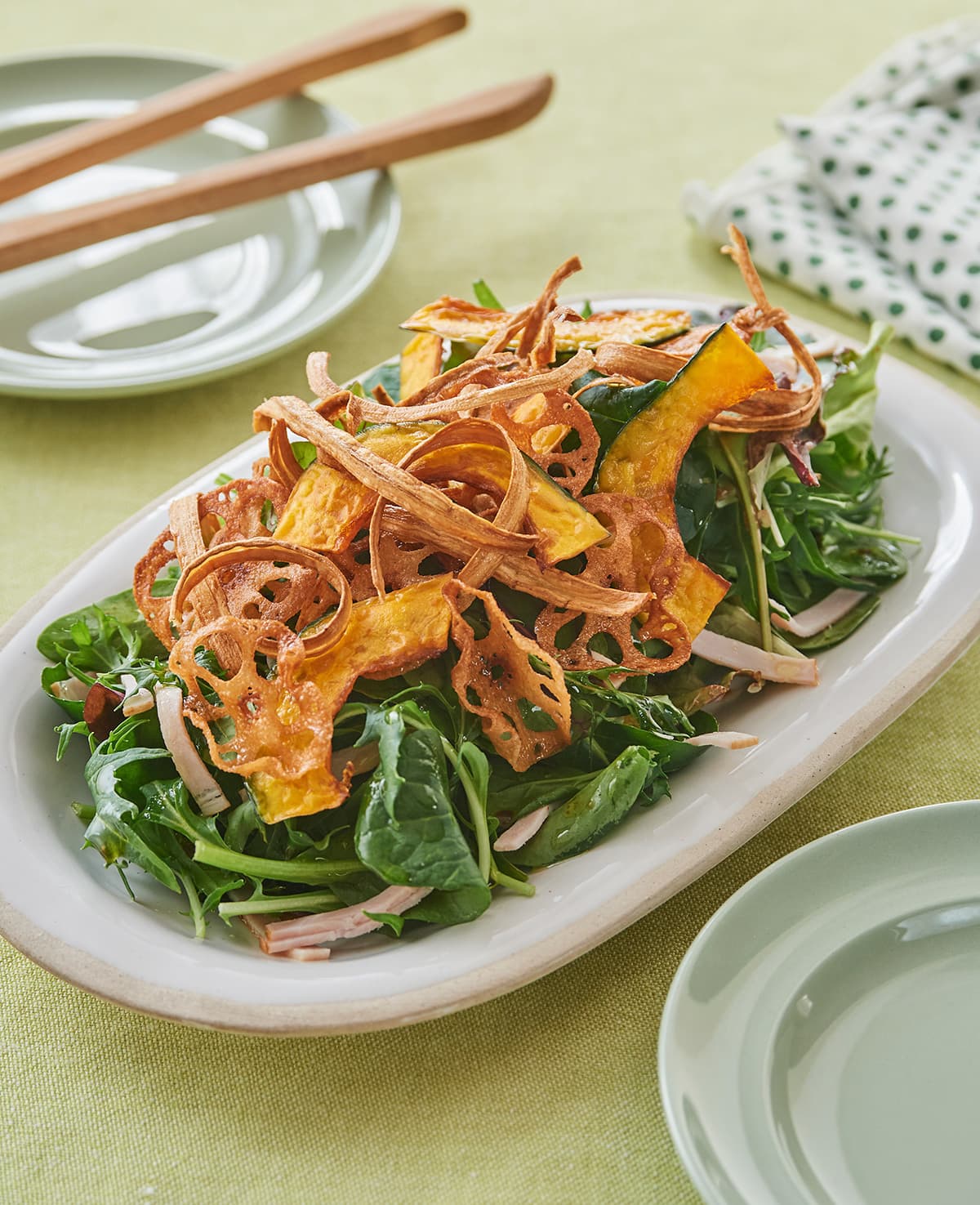 野菜チップスサラダ