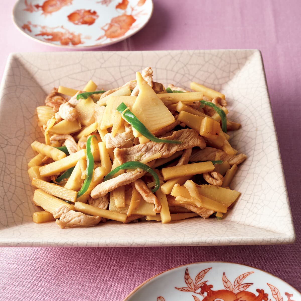 たけのこと豚肉の中華炒め
