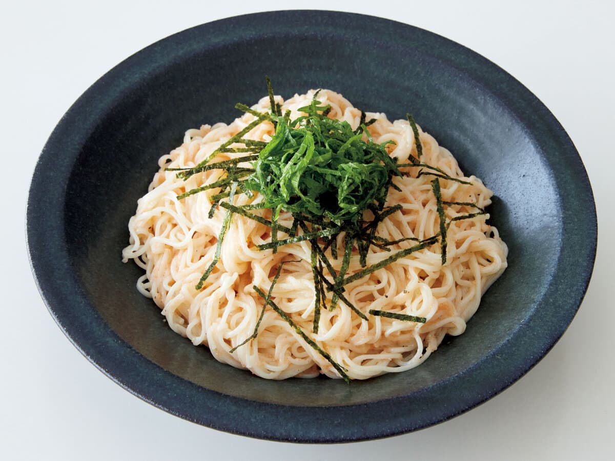明太マヨそうめん