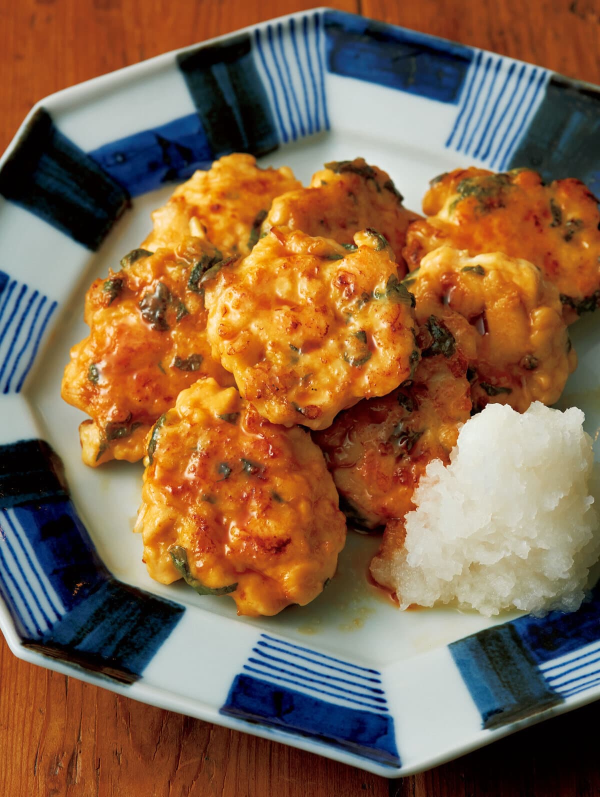 ざっくりつくねのおろし照り焼き