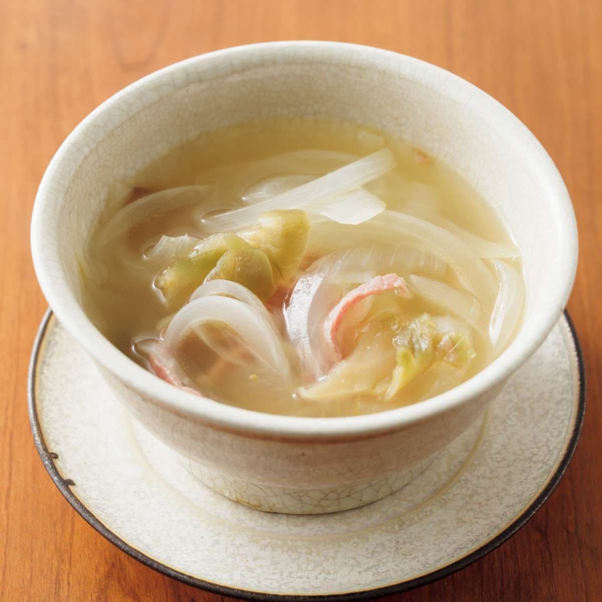 玉ねぎとザーサイのスープ