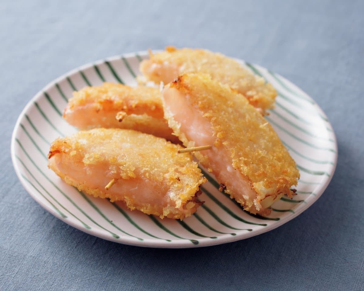 玉ねぎのハム巻きフライ
