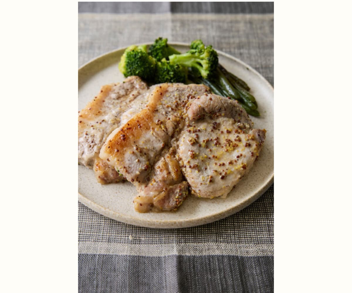 豚肉とブロッコリーのハニーマスタードグリル