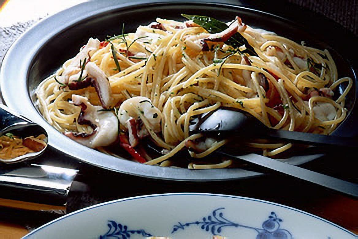 たこのガーリックオイルスパゲティ