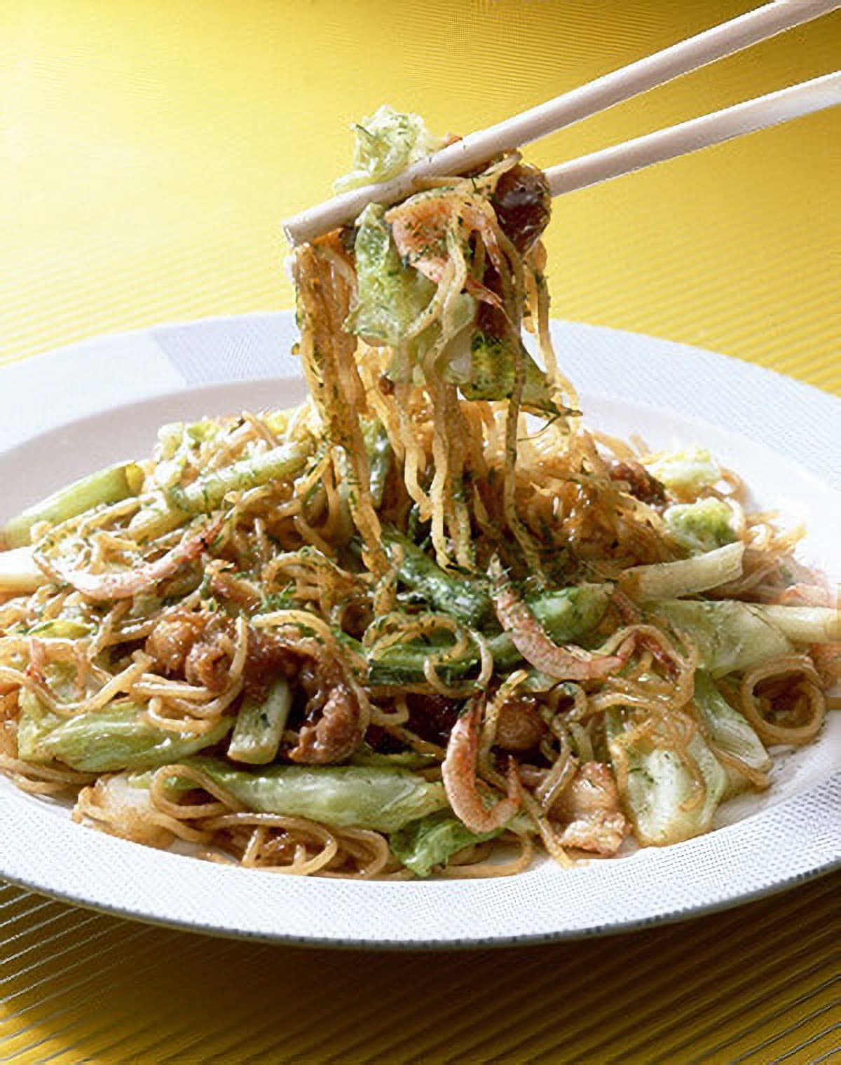 豚肉とキャベツのソース焼きそば