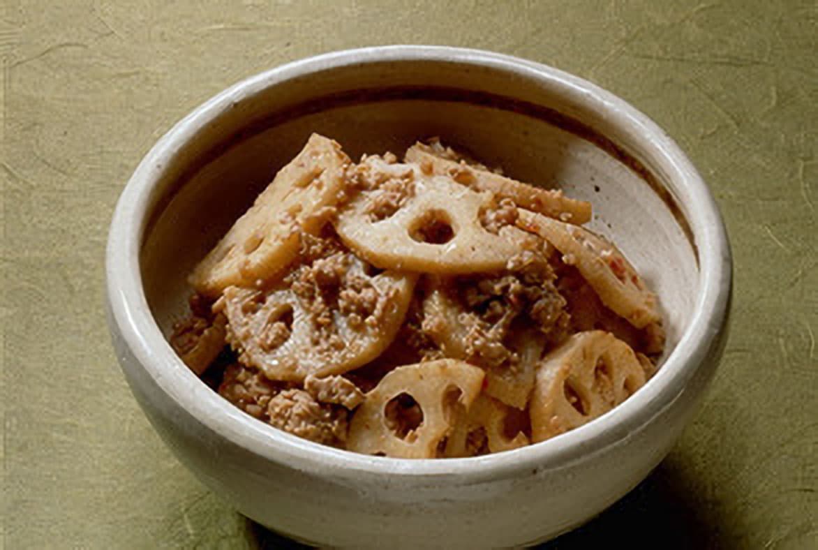 れんこんと豚ひき肉