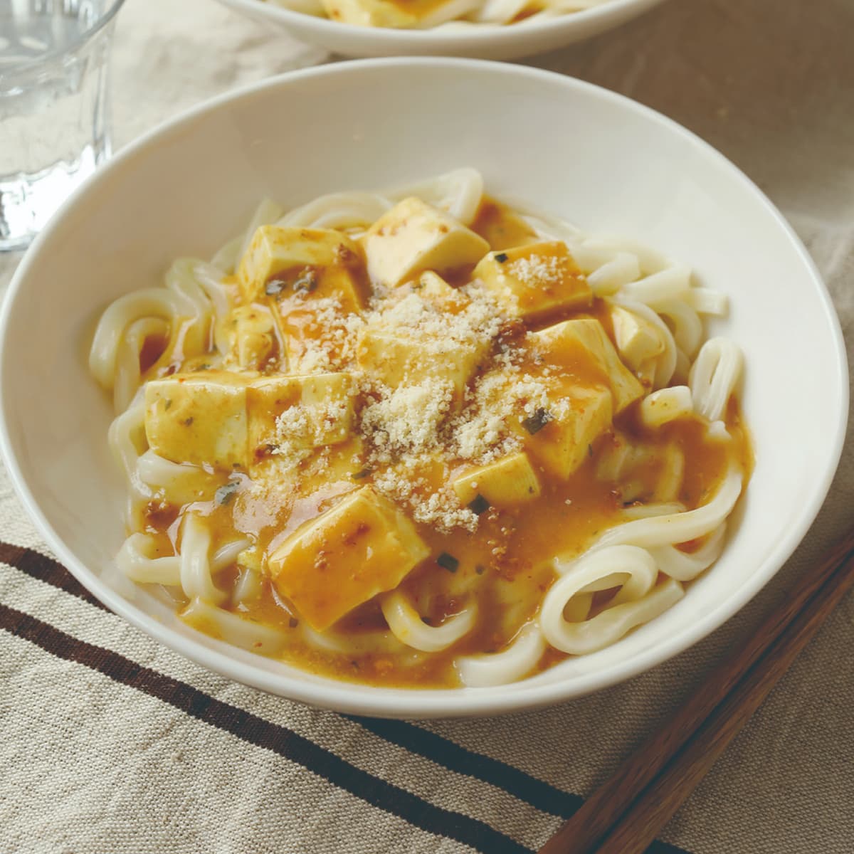 カレー麻婆とろみうどん