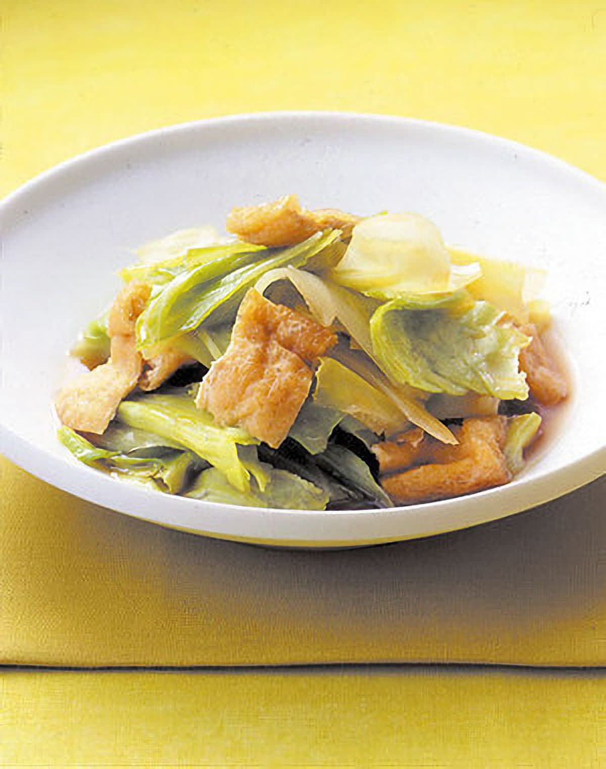 キャベツと油揚げの煮びたし