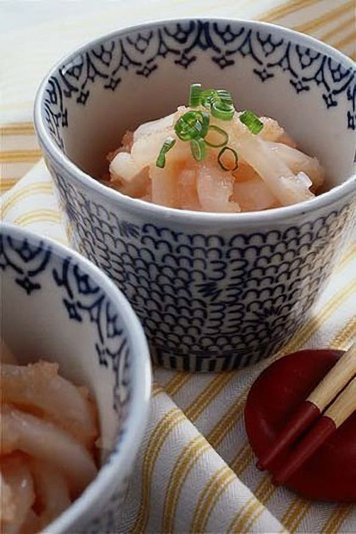 いか刺しの明太子あえ