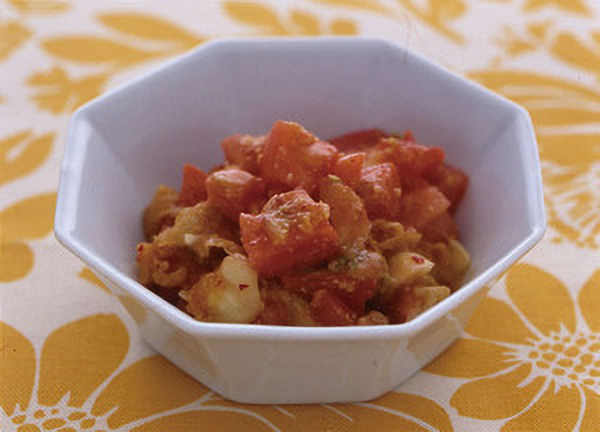 トマトのキムチあえ