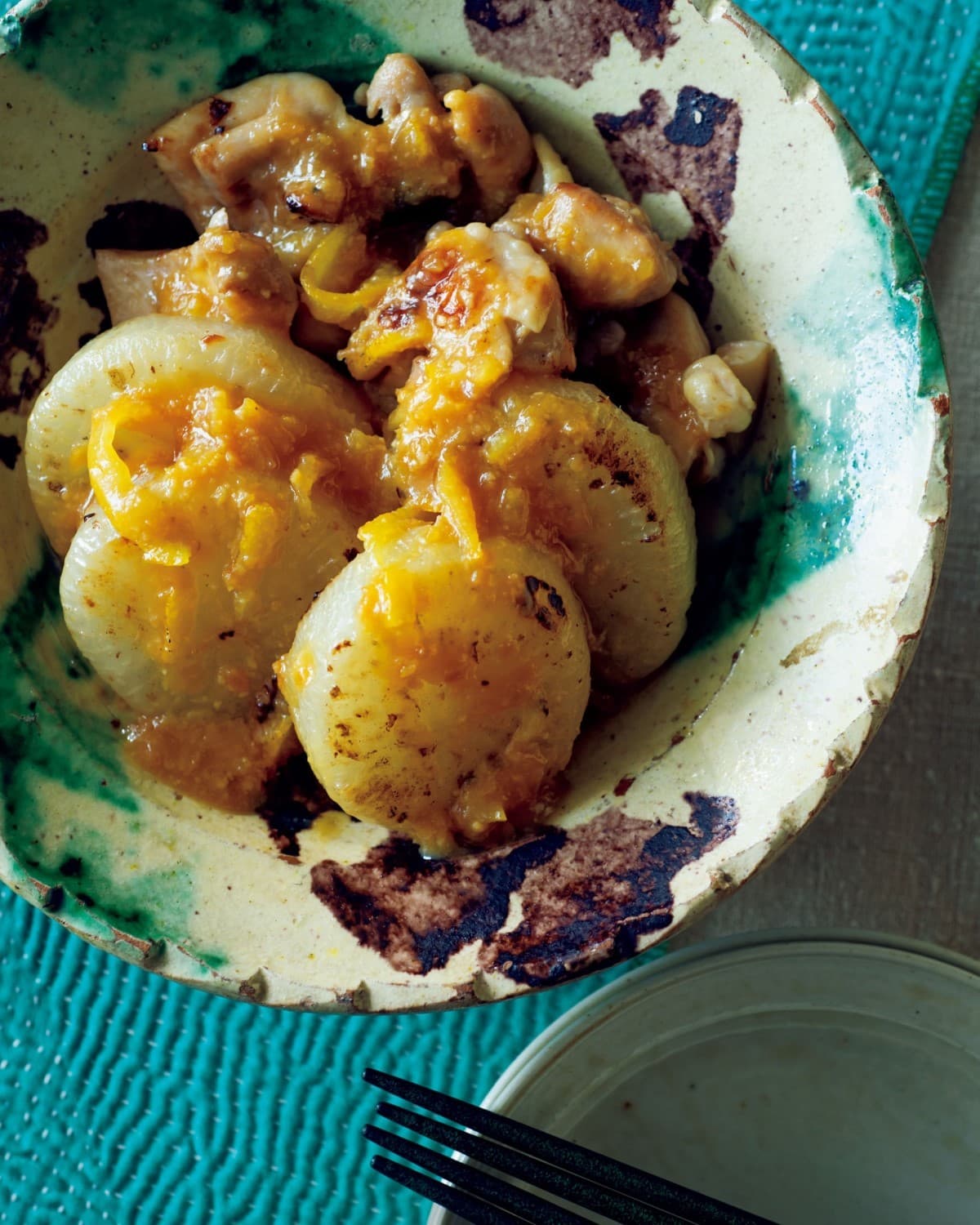 蒸しふろふき大根のゆずみそがけ