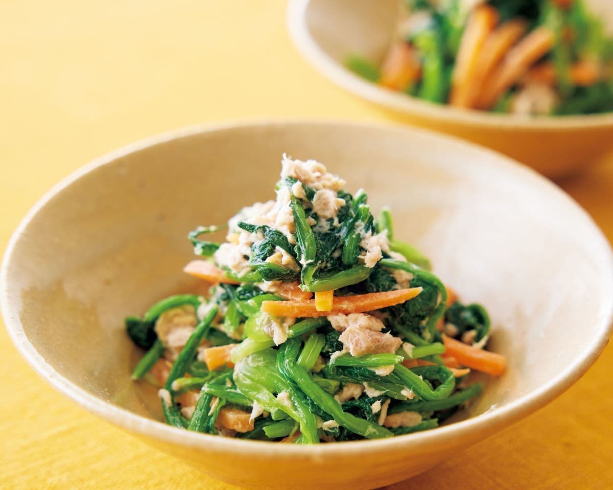 ほうれん草とツナのサラダ