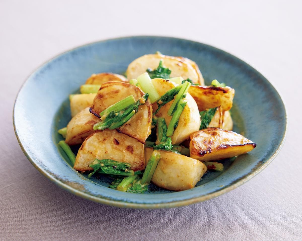 かぶのみそマヨ炒め