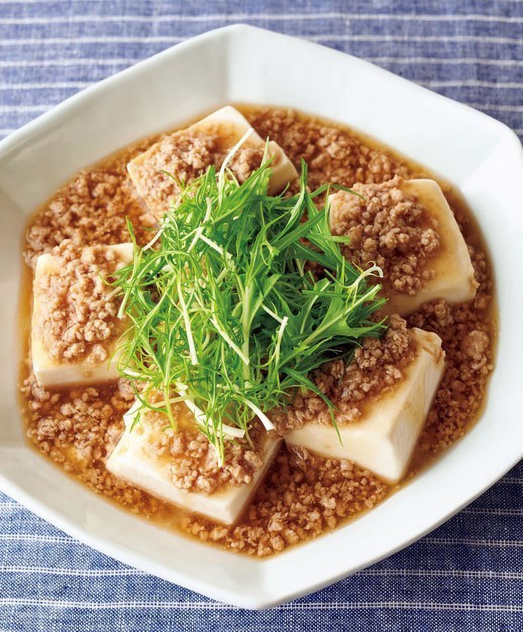 豆腐の鶏そぼろあんかけ