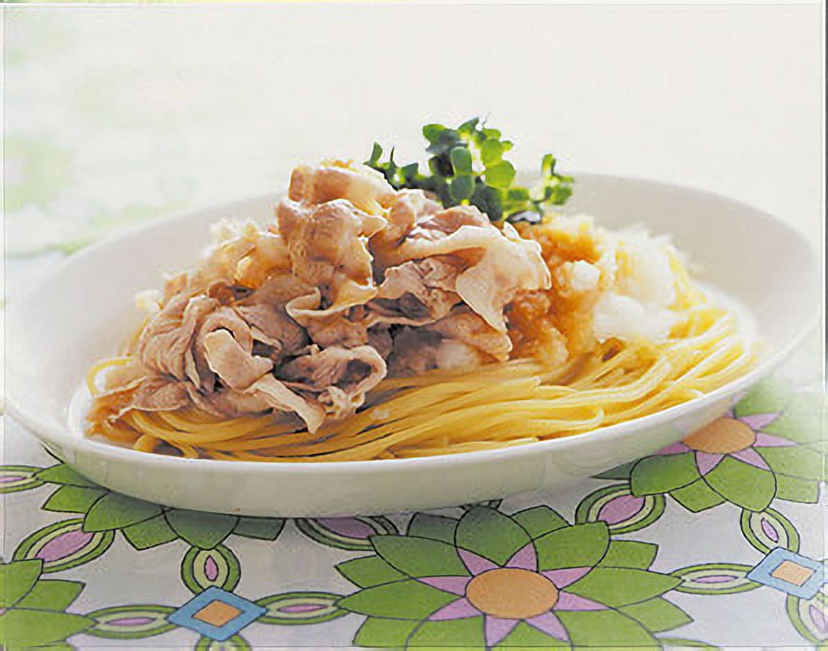 豚しゃぶのおろしポン酢スパゲティ