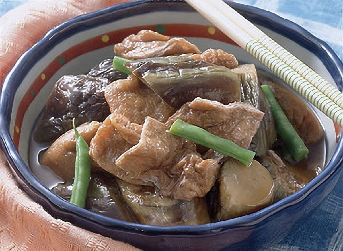 油揚げとなすのこっくり煮