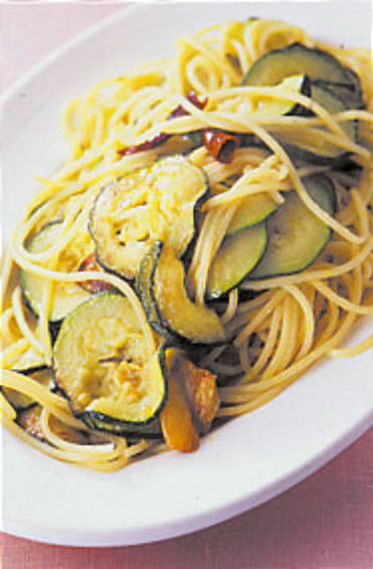 ズッキーニのペペロンチーニ