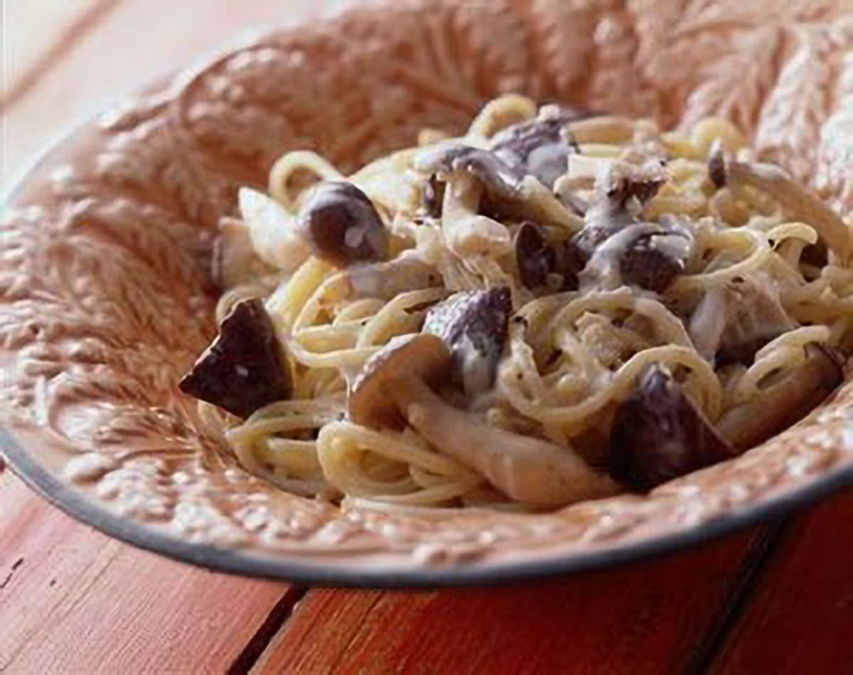 きのこクリームスパゲティ