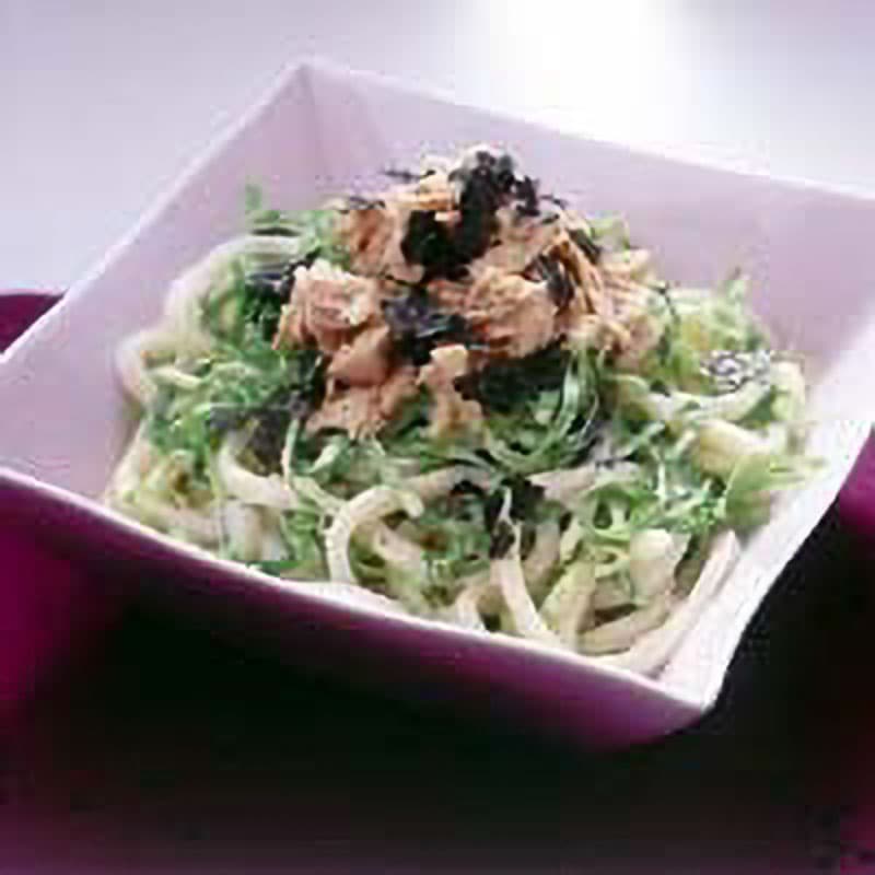 ツナとレタスのサラダうどん