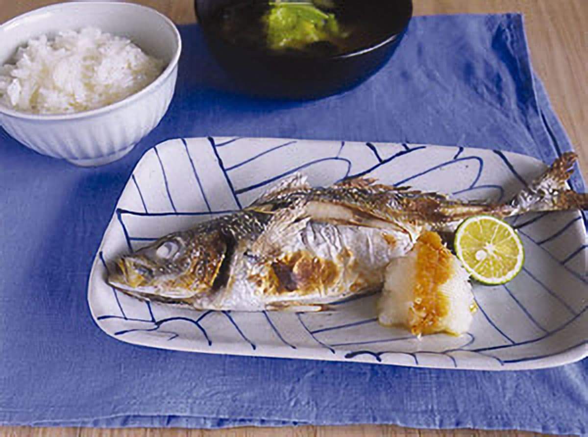 あじの塩焼き