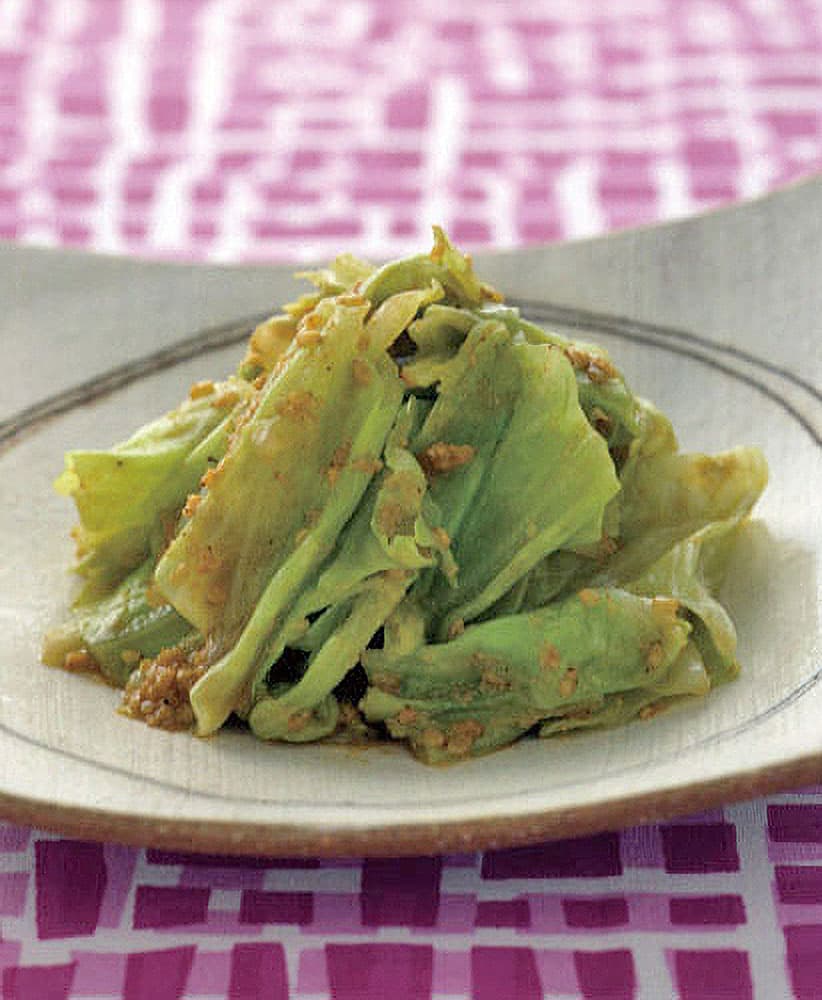 キャベツのごま酢あえ