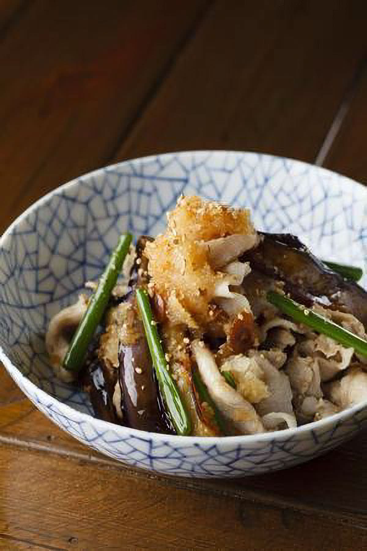 なすと豚しゃぶのおろしあえ