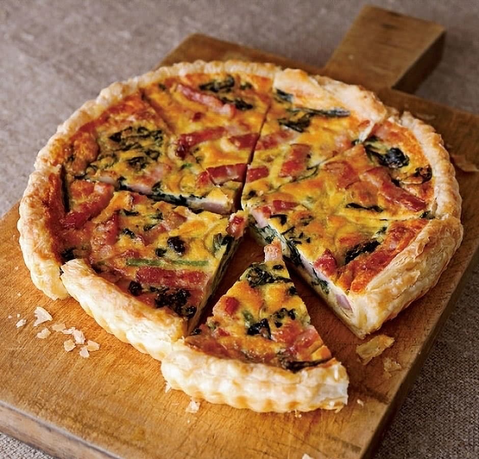 ほうれん草とベーコンのキッシュ